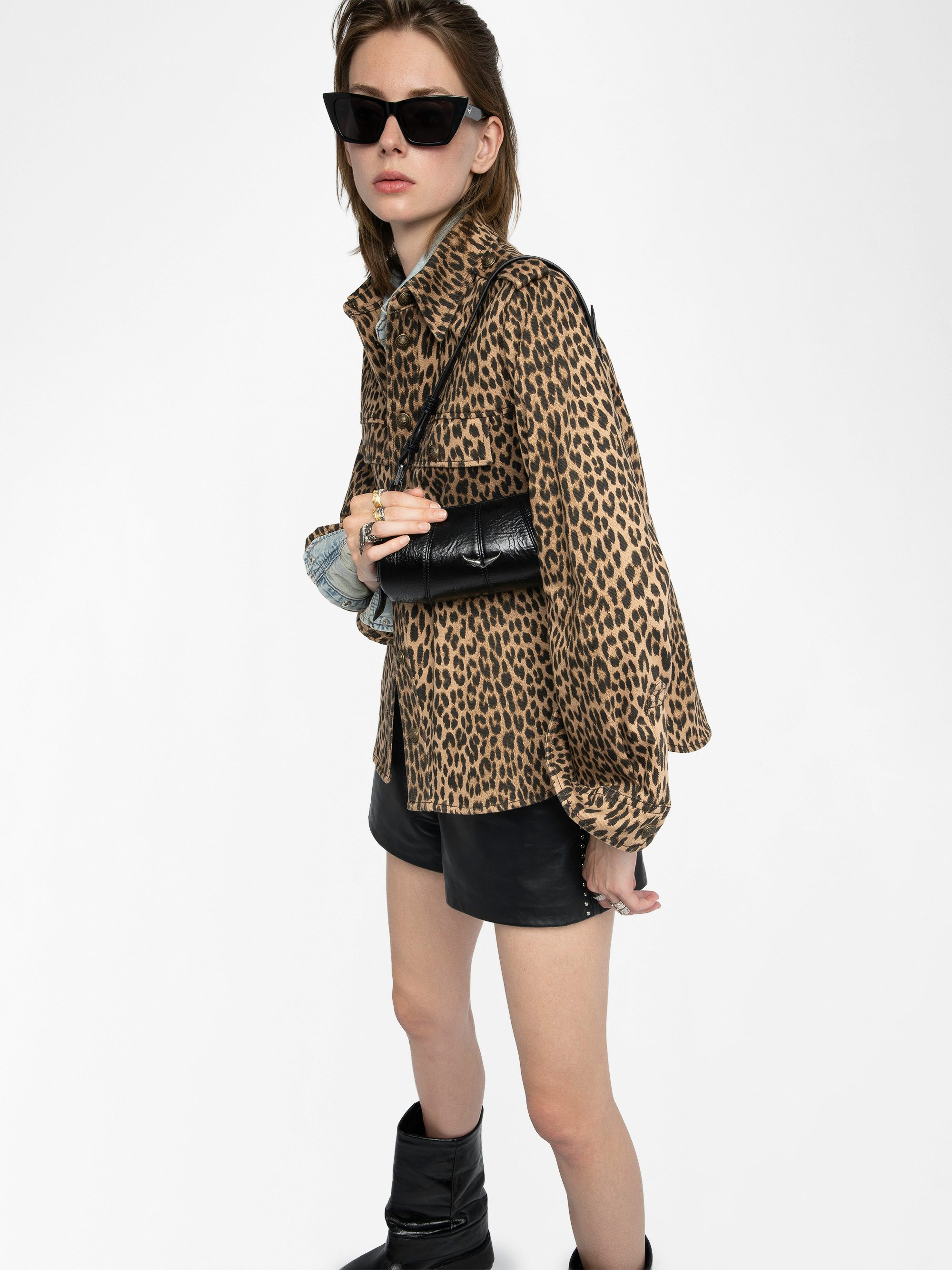 Le Roudoudou Vintage Patent Bag - Patent leather bag with vintage-inspired effect, adjustable shoulder strap and wings signature.